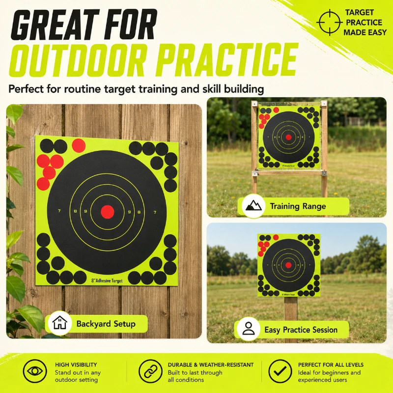 Practice Target Board - Ronde Bullseye Splatter Doelbladen met Waterdichte