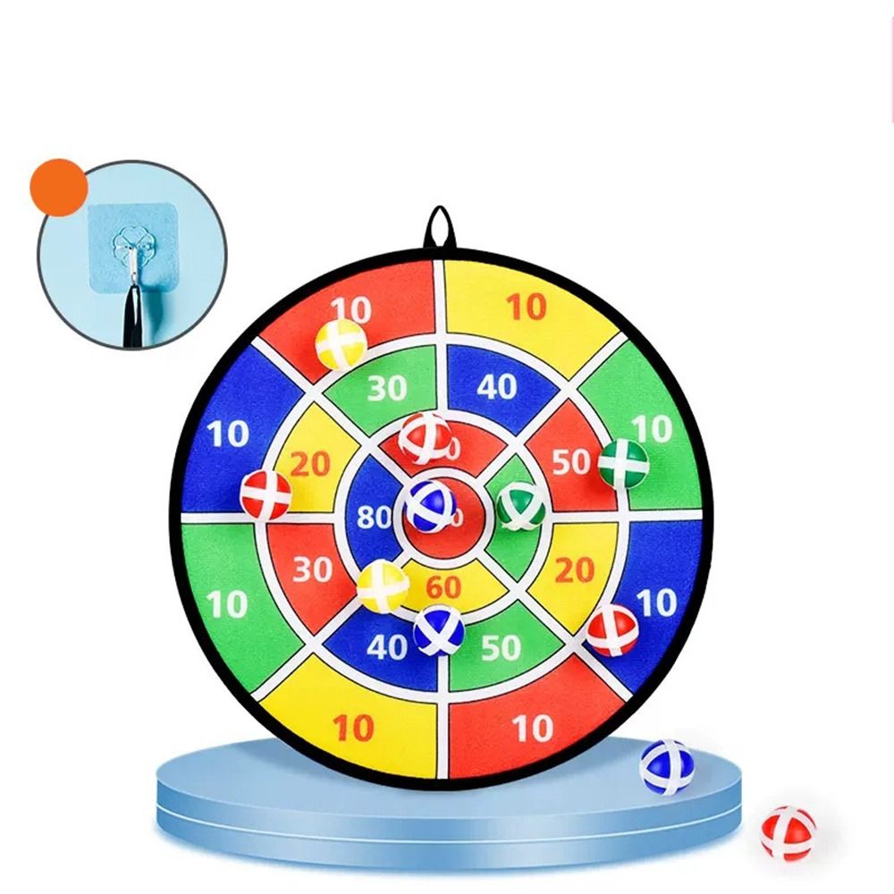 Practice Target Board - Praktisch Nummer Dartbord Doelwitdoek Cartoonpatroon Kleverige