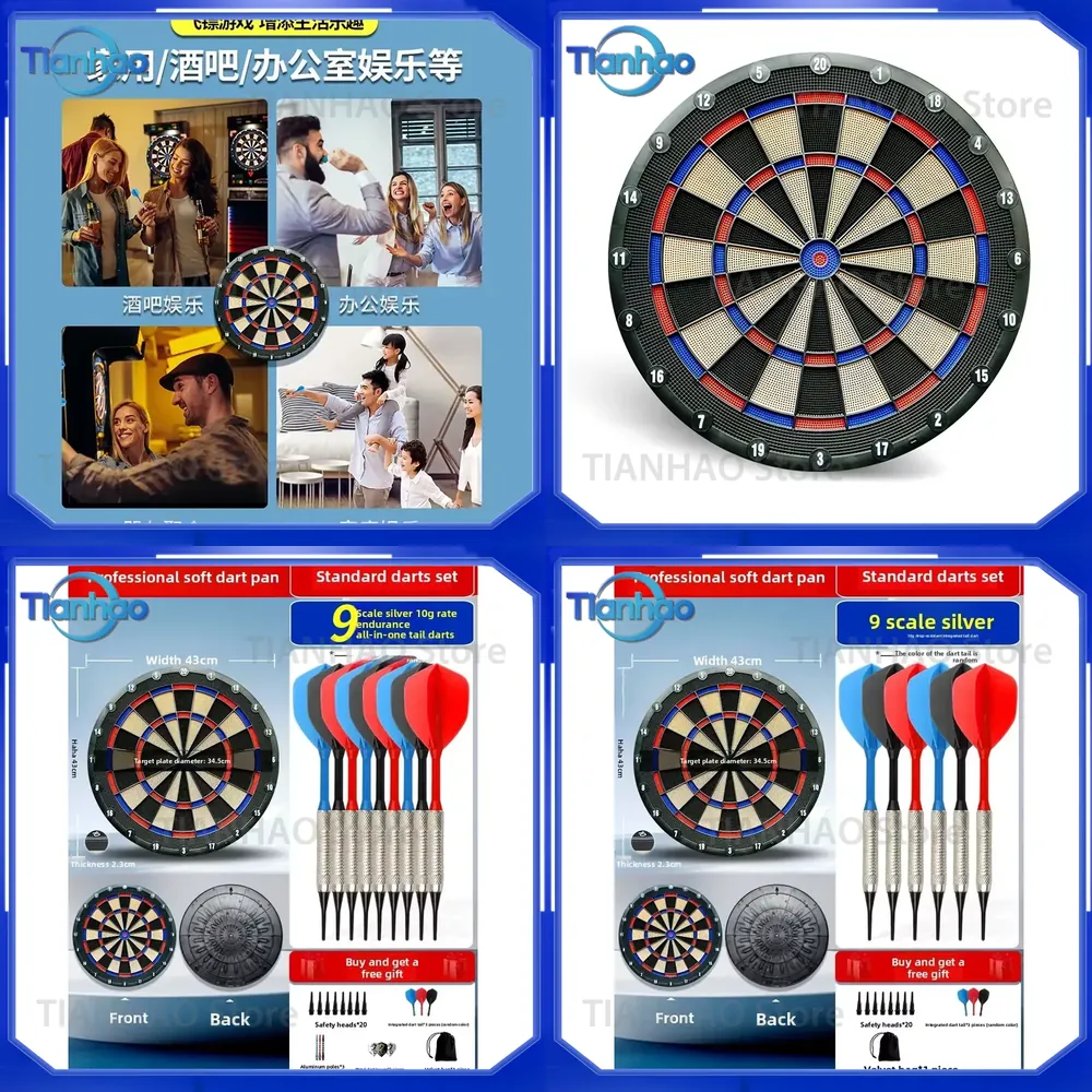 Practice Target Board - Zachte dartbordset voor binnen, huishoudelijk gebruik,
