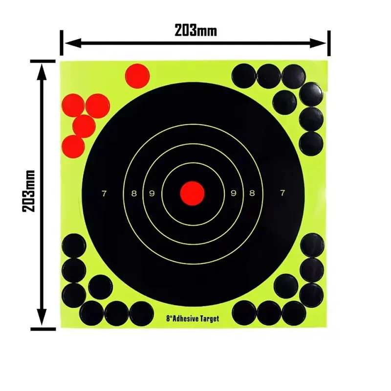 Practice Target Board - 2W-100PCS 8-inch Splatter Target Stickers Hoge