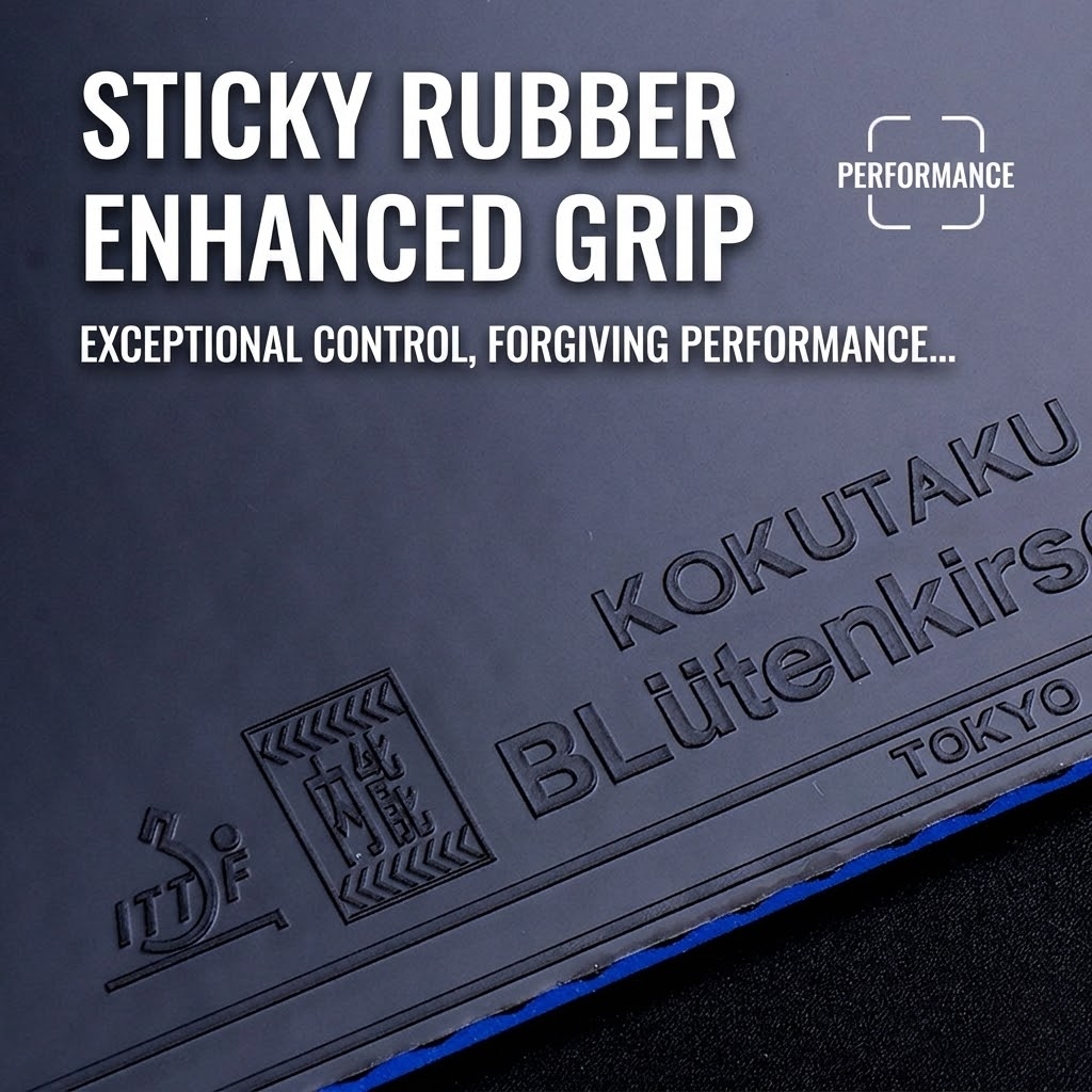 Kokutaku Tafeltennisbat Rubber - Table Tennis Game recensie en prijs