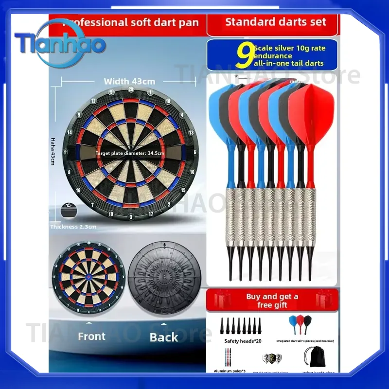 Zachte dartbordset voor binnen - Practice Target Board recensie en prijs